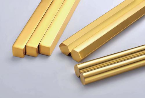 Casting and polishing brass alloys bars